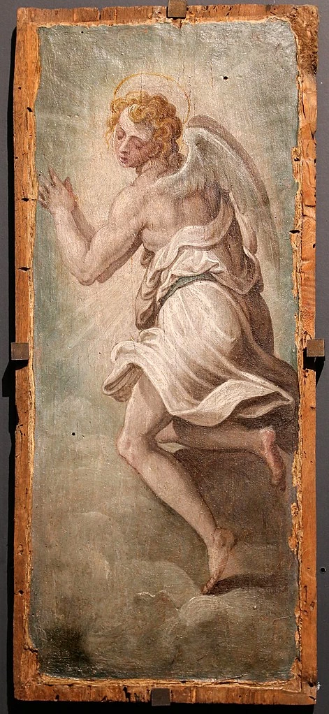 Crocifisso, dolenti, angeli e sei santi, dal ciborio del duomo di Pistoia - Museo Civico di Pistoia 4
